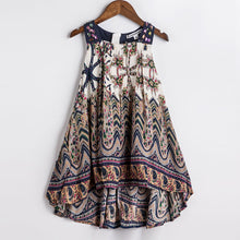 Load image into Gallery viewer, Girls Summer Dress Bohemian Style Printing Beach Dress Baby Girls Princess Dress Kids Dresses For Girls Children Summer Clothes