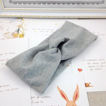 Load image into Gallery viewer, Spring Summer Solid Color Baby Headband Girls Twisted Knotted Soft Elastic Baby Girl Headbands Hair Accessories Haarband