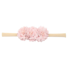 Load image into Gallery viewer, IBOWS Hair Accessories Lovely Baby Headband Fake Flower Nylon Hair Bands For Kids Artificial Floral Elastic Head Bands Headwear
