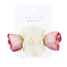 Load image into Gallery viewer, IBOWS Hair Accessories Lovely Baby Headband Fake Flower Nylon Hair Bands For Kids Artificial Floral Elastic Head Bands Headwear