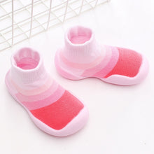 Load image into Gallery viewer, Unisex Baby Shoes First Shoes Baby Walkers Toddler First Walker Baby Girl Kids Soft Rubber Sole Baby Shoe Knit Booties Anti-slip