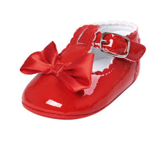 Load image into Gallery viewer, Newborn Baby Girls Shoes PU leather Buckle First Walkers Red Black Pink White Blue
