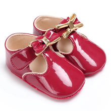 Load image into Gallery viewer, Newborn Baby Girls Shoes PU leather Buckle First Walkers Red Black Pink White Blue