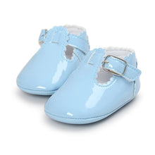 Load image into Gallery viewer, Newborn Baby Girls Shoes PU leather Buckle First Walkers Red Black Pink White Blue