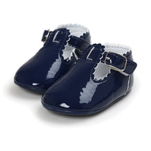 Load image into Gallery viewer, Newborn Baby Girls Shoes PU leather Buckle First Walkers Red Black Pink White Blue