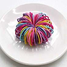 Load image into Gallery viewer, 3CM Girl Hair Accessories - Rubber bands Scrunchy Elastic Hair Bands 100pc/Lot
