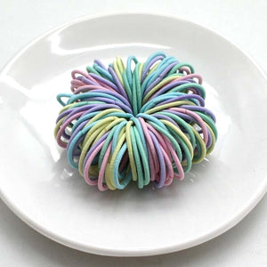 3CM Girl Hair Accessories - Rubber bands Scrunchy Elastic Hair Bands 100pc/Lot
