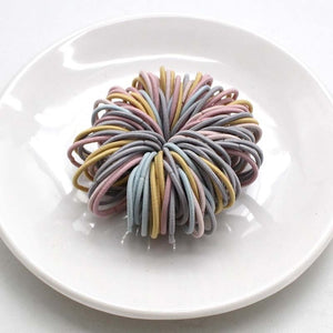 3CM Girl Hair Accessories - Rubber bands Scrunchy Elastic Hair Bands 100pc/Lot