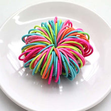 Load image into Gallery viewer, 3CM Girl Hair Accessories - Rubber bands Scrunchy Elastic Hair Bands 100pc/Lot
