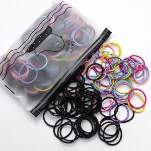 3CM Girl Hair Accessories - Rubber bands Scrunchy Elastic Hair Bands 100pc/Lot