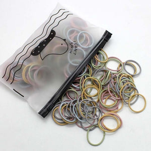 3CM Girl Hair Accessories - Rubber bands Scrunchy Elastic Hair Bands 100pc/Lot
