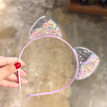 Load image into Gallery viewer, Cute Cat Ears Headband Baby Girls Hairbands Korean Children Princess Kids Hair Accessories Scrunchie Christmas Gift
