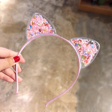 Load image into Gallery viewer, Cute Cat Ears Headband Baby Girls Hairbands Korean Children Princess Kids Hair Accessories Scrunchie Christmas Gift
