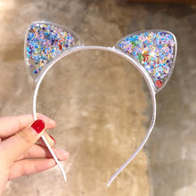 Load image into Gallery viewer, Cute Cat Ears Headband Baby Girls Hairbands Korean Children Princess Kids Hair Accessories Scrunchie Christmas Gift
