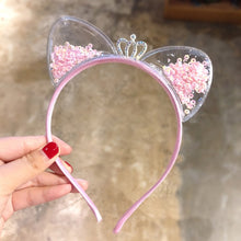 Load image into Gallery viewer, Cute Cat Ears Headband Baby Girls Hairbands Korean Children Princess Kids Hair Accessories Scrunchie Christmas Gift
