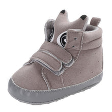 Load image into Gallery viewer, Baby Autumn Shoes Kid Boy Girl Fox Head Lace Cotton Cloth First Walker Anti-slip Soft Sole Toddler Sneaker 1 Pair
