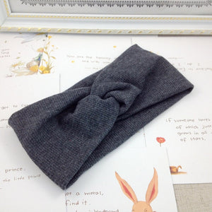 Spring Summer Solid Color Baby Headband Girls Twisted Knotted Soft Elastic Baby Girl Headbands Hair Accessories Haarband