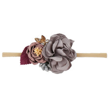 Load image into Gallery viewer, IBOWS Hair Accessories Lovely Baby Headband Fake Flower Nylon Hair Bands For Kids Artificial Floral Elastic Head Bands Headwear
