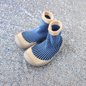 Unisex Baby Shoes First Shoes Baby Walkers Toddler First Walker Baby Girl Kids Soft Rubber Sole Baby Shoe Knit Booties Anti-slip