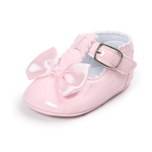 Newborn Baby Girls Shoes PU leather Buckle First Walkers Red Black Pink White Blue