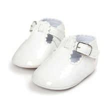 Load image into Gallery viewer, Newborn Baby Girls Shoes PU leather Buckle First Walkers Red Black Pink White Blue
